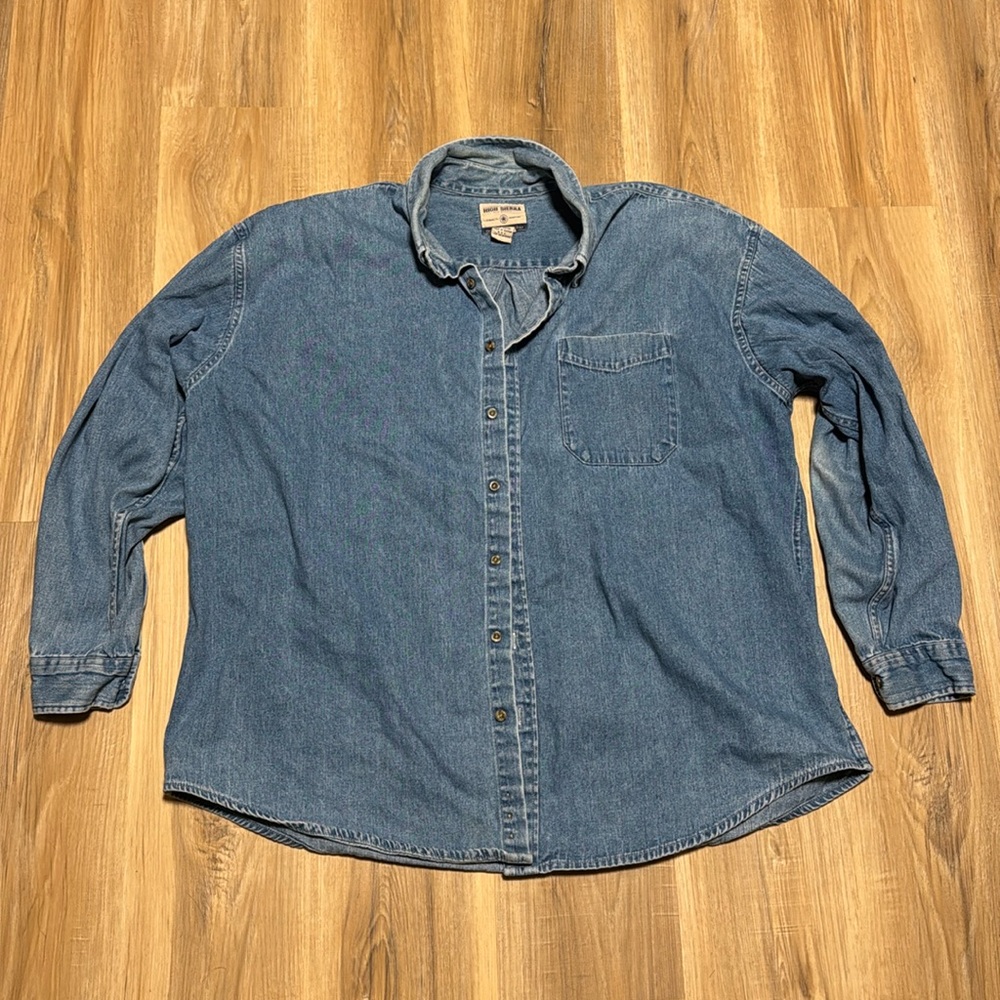 Vintage High Sierra Men’s Denim Shirt XXL Button Up